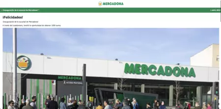 Mercadona scam website