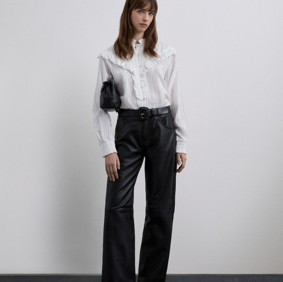 Pantalón de piel Scalpers