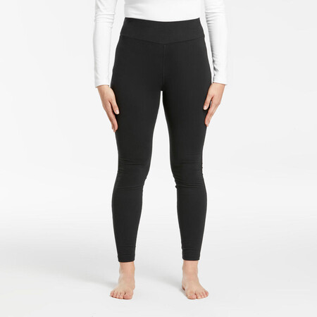 Pantalon Termico Interior De Esqui Y Nieve Mujer Wedze Ski 500 Negro