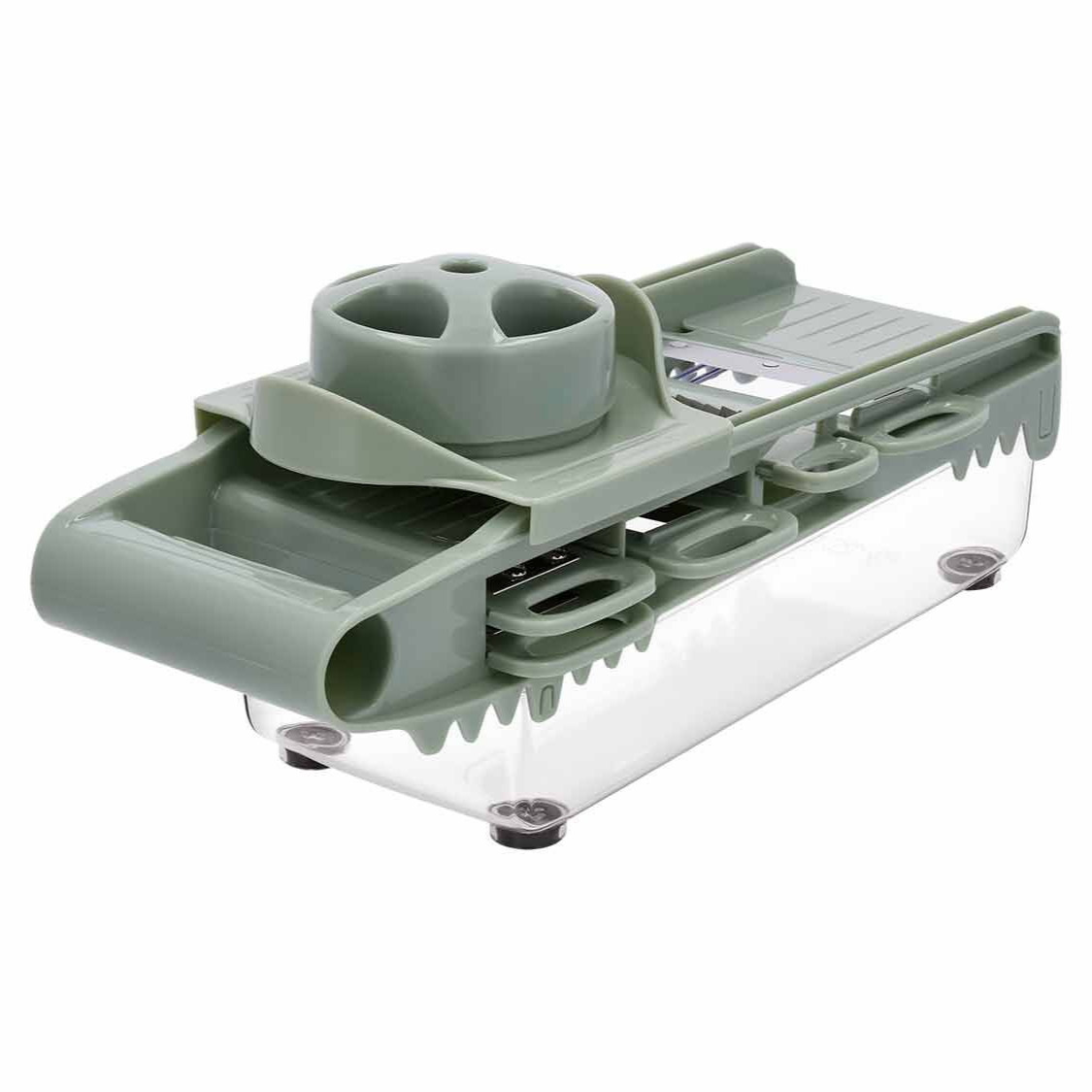 Multirrallador ideal para cortar y rallar verdura, fruta, chocolate y queso