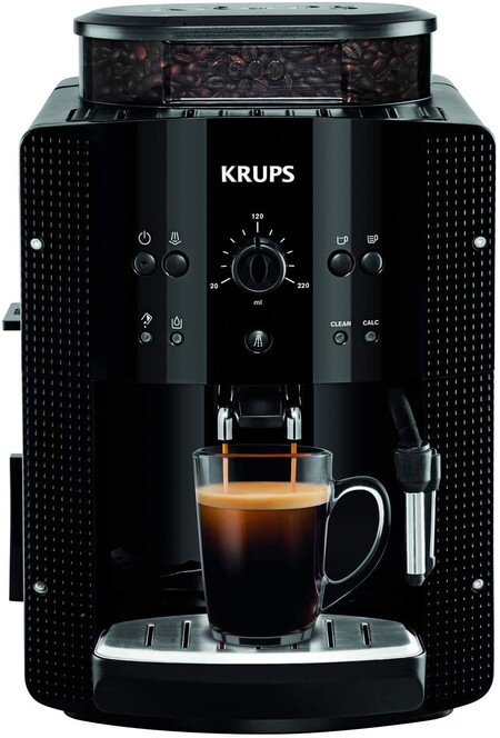 Krups Ea8108 Roma Cafetera Superautomatica 15 Bares Molinillo De Cafe Conico De Metal Con Seleccion De Cantidad E Intensidad De Cafe Boquilla De Vapor 2 Boquillas Incluye Kit Limpieza