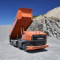 El Scania AXL es el primer camión 100% autónomo de la marca y no tiene cabina, pero puede verte