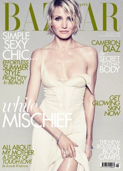 Cameron Diaz, húmeda y ultra sexy para Harper's Bazaar