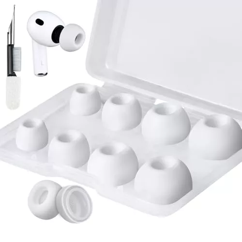 SOULWIT Silicona Almohadillas para AirPods Pro 3 (3.ª generación 2025), Almohadilla Repuesto para Pro3 con Kit de Limpieza (XXS, XS, S, M, L)