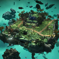 Este jugador de No Man's Sky ha convertido su nave en una isla paradisíaca flotante: puede hacer una barbacoa mientras surca el espacio 