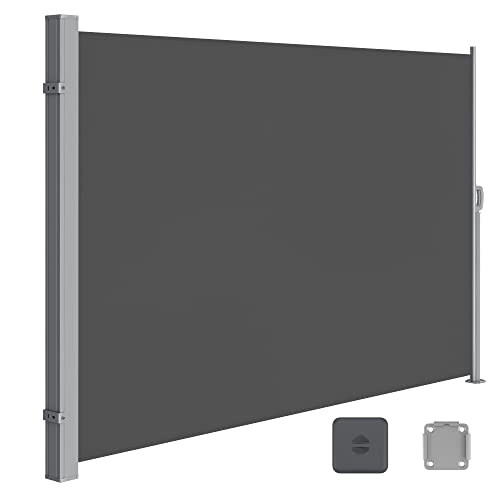 SONGMICS Toldo Lateral, Extensible, 200 x 350 cm