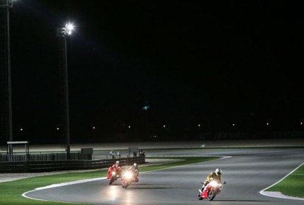 Últimos preparativos para el GP nocturno en Qatar