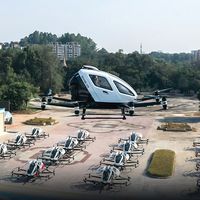 El taxi volador eléctrico y autónomo EHang surcará el cielo de Sevilla en un programa de pruebas