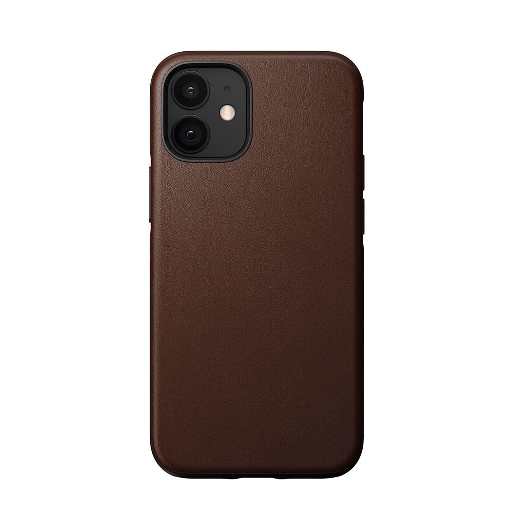 Nomad Rugged Funda iPhone 12 mini Piel Marrón