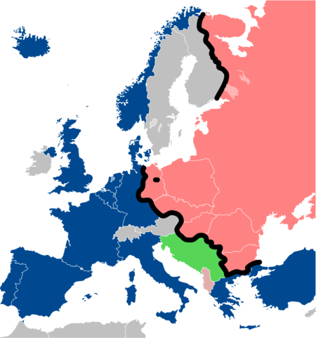 Iron Curtain Map Svg