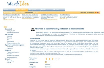 Worth Idea, plataforma global de ideas con posibilidad de beneficio económico