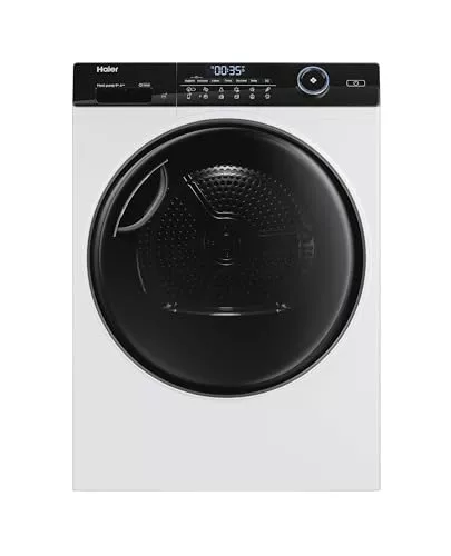 Haier I-Pro Series 5 HD90-A3959-S Secadora con Bomba de Calor de 9 kg, Función Vapor I-Refresh, WIFI, Antiarrugas