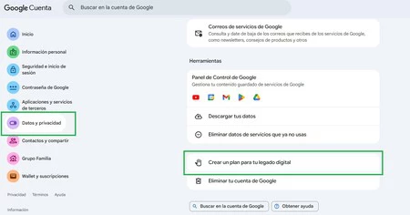 Legado Digital Google