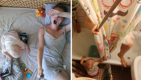 Una mujer documenta el día a día de la maternidad para que lo vean los que creen que no hace nada en casa