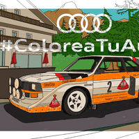 Audi y Porsche nos ayudan a combatir la cuarentena con láminas para colorear sus coches más míticos