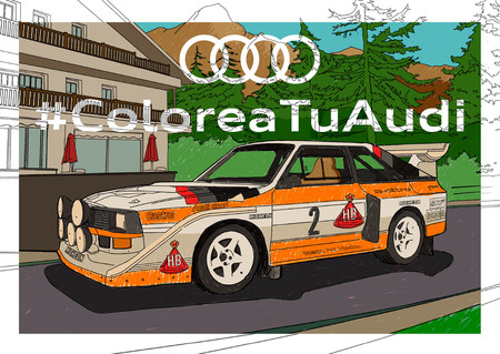 Audi y Porsche nos ayudan a combatir la cuarentena con láminas para colorear sus coches más míticos