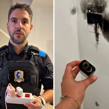 Enric Serrano, policía: "Esto es lo que puede pasar si dejas el cargador enchufado al salir de casa" 