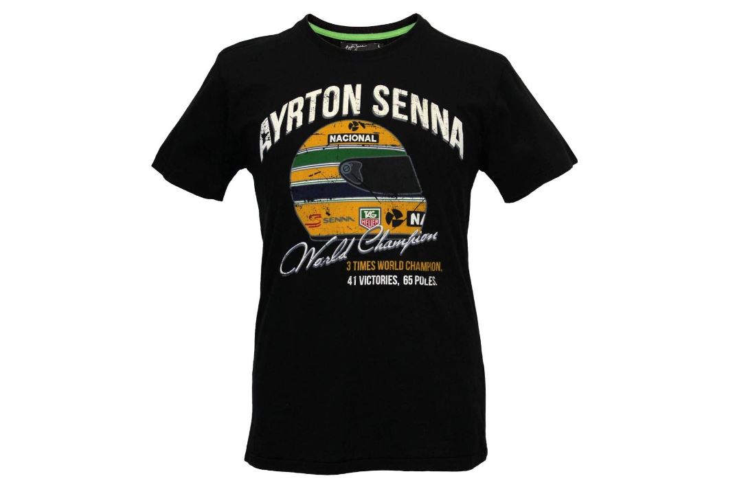 Ayrton Senna Camiseta T-Shirt Campeón Del Mundo, Fórmula 1, F1, ASV-14-105