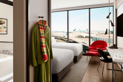 Una vieja terminal del aeropuerto JFK se reinventa como un hotel de aire retro