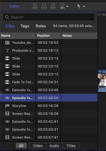 プロジェクトインデックス