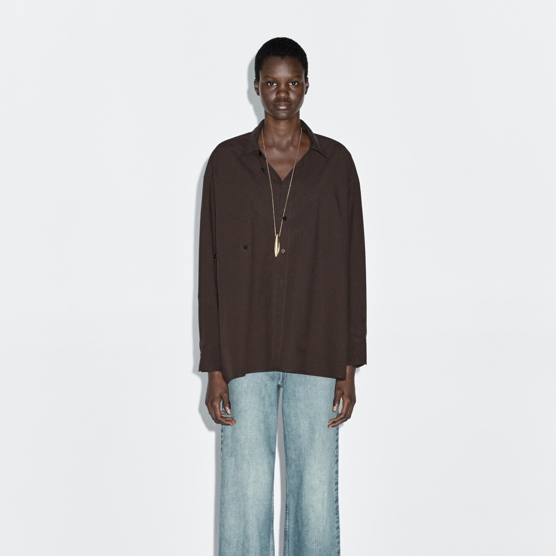 Camisa popelín botonadura 