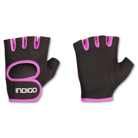 Guantes Fitness De Neopreno Para Mujer Indigo Negro Violeta Talle L