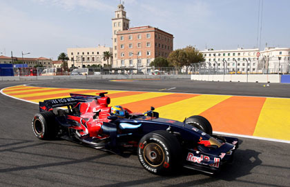 Sebastian Vettel, el más rápido en Valencia