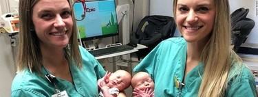 Coincidencias bonitas: dos enfermeras que son gemelas idénticas asisten el parto de gemelas idénticas