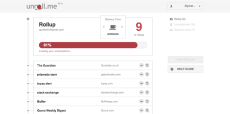 Unroll.me, borra las suscripciones por correo que no te interesen y recibe el resto en un resumen