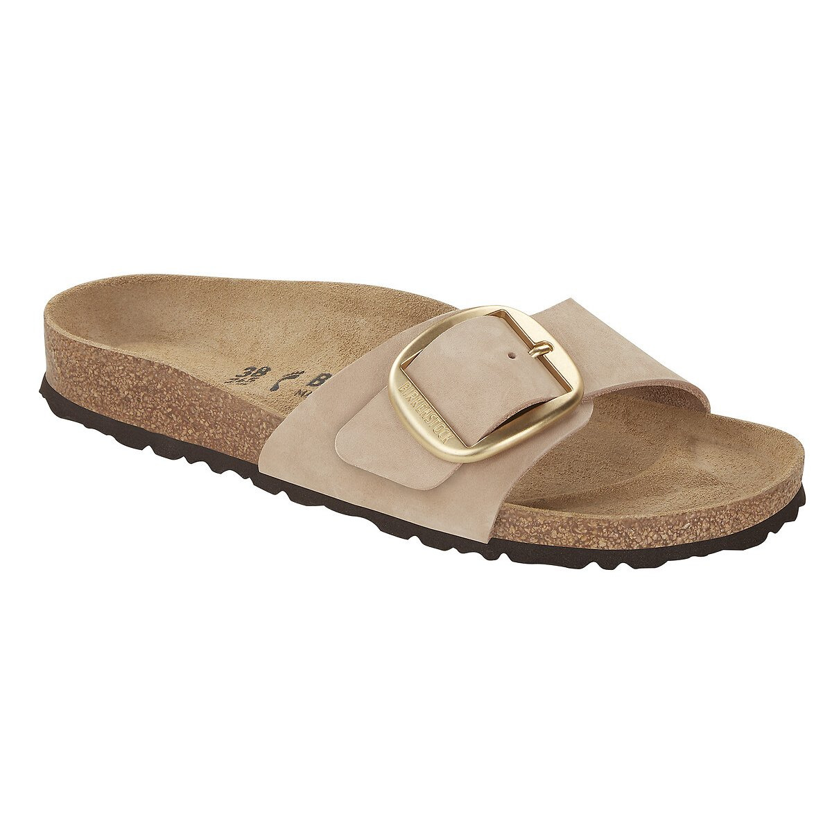 Birkenstock - Sandalias mujer Madrid con hebilla grande en piel de nobuck.