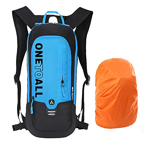 LOCAL LION 6L Mochilas de Hidratacion Ciclismo, con Cubierta Impermeable al Aire Libre de Unisex Multifuncional Impermeable de Poliester para Viaje