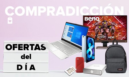 Ofertas del día para la vuelta al cole: Amazon tiene portátiles y sobremesa HP, iPad Air, monitores BenQ, almacenamiento WD y SanDisk y mochilas EastPak a precios mucho más bajos