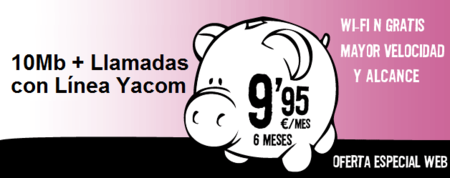 Ya.com presenta su agresiva oferta de año nuevo: ADSL de 10 Mbps por 9,95 euros al mes