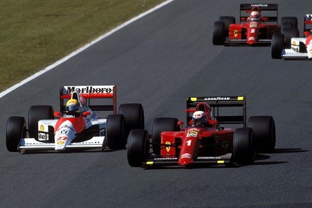 Senna Prost Suzuka 1990