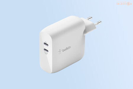 El cargador doble USB-C "definitivo" para viajes es de Belkin, compacto y ofrece 63W por 29,99 euros, ¡precio mínimo histórico!