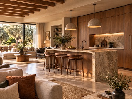Salon Y Cocina Bañados Por El Sol