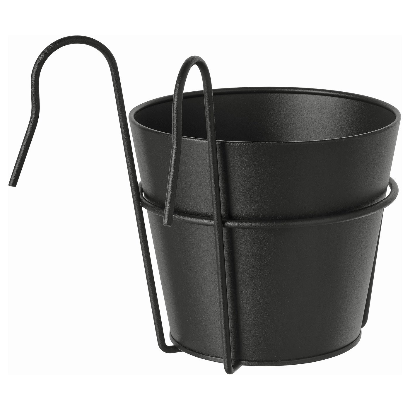 VITLÖK
Maceta con soporte, interior/exterior/antracita, 15 cm