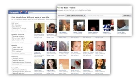 Facebook actualiza su "buscador de amigos" para ayudarnos a encontrar conocidos del pasado