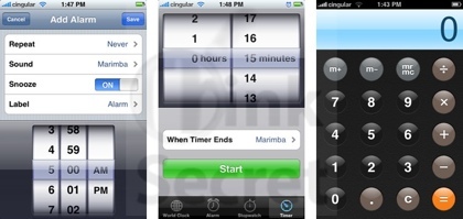 ThinkSecret publica la primera galería de imágenes de la interfaz del iPhone