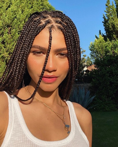 Zendaya está guapa con pelo rizado, liso, trencitas, cagando, meando y con los mocos colgando