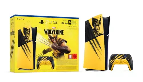 PlayStation®5 Edición Digital: pack Ed. Limitada Marvel: Lobezno Amarillo de Combate