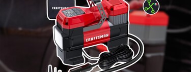 Amazon rebaja este inflador de llantas CRAFSTMAN con descuento nunca visto: incluye enchufe de 12 V y luz LED de emergencia 