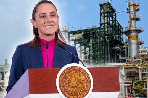 Sheinbaum asegura que México ya refina 80% de la gasolina que consume, mientras Pemex recupera terreno frente a marcas privadas