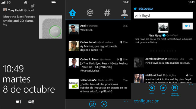 Twitter para Windows Phone