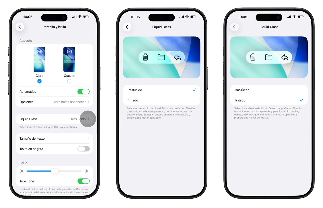 Apple cede y nos deja cambiar el diseño Liquid Glass. Y empezamos a ...