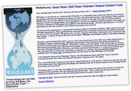 El País "criba" el capítulo español de WikiLeaks, cuya web ha sido atacada antes de la "gran filtración"