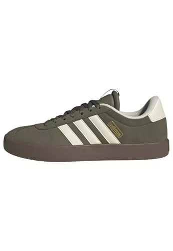 adidas Hombre VL Court 3.0 Shoes, Olive Strata/Cream White/Gum5, 46 EU