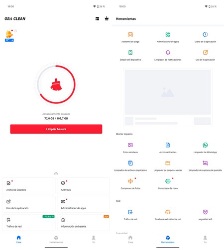 Aplicaciones Limpieza Ora