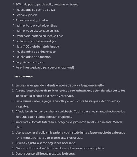 Receta