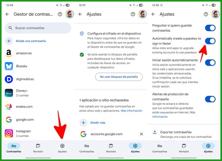 Passkeys Google